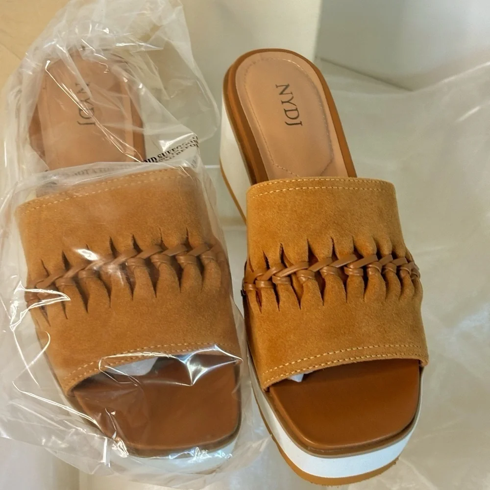 NYDJ Suede Rory Wedge Sandal